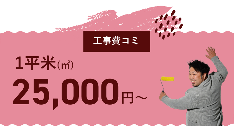 工事費コミ1平米(㎡)